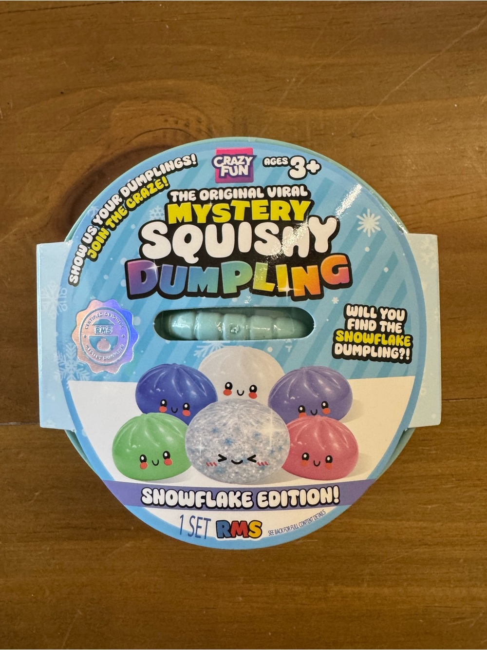 RMS Viral Mystery Squishy Dumpling Snowflake Edition Sealed Blind Toy